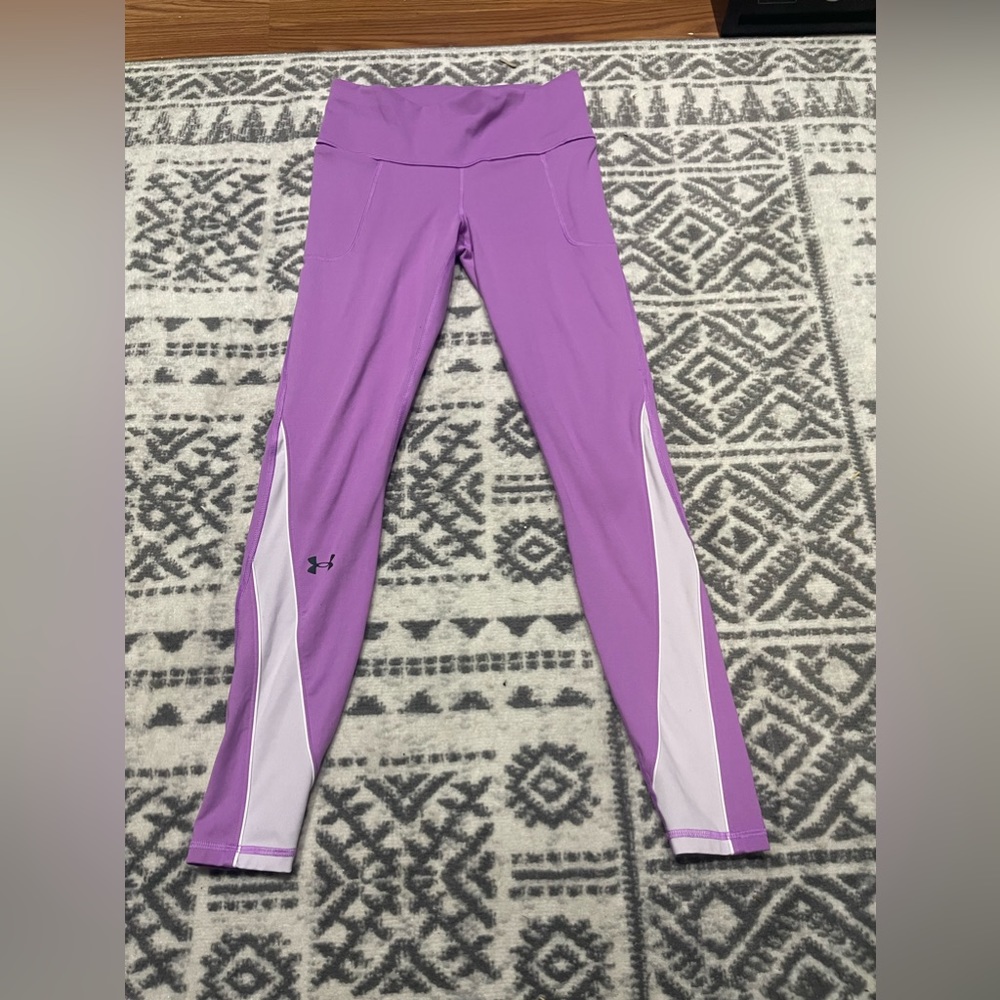 Purple/White Under Armour Leggings